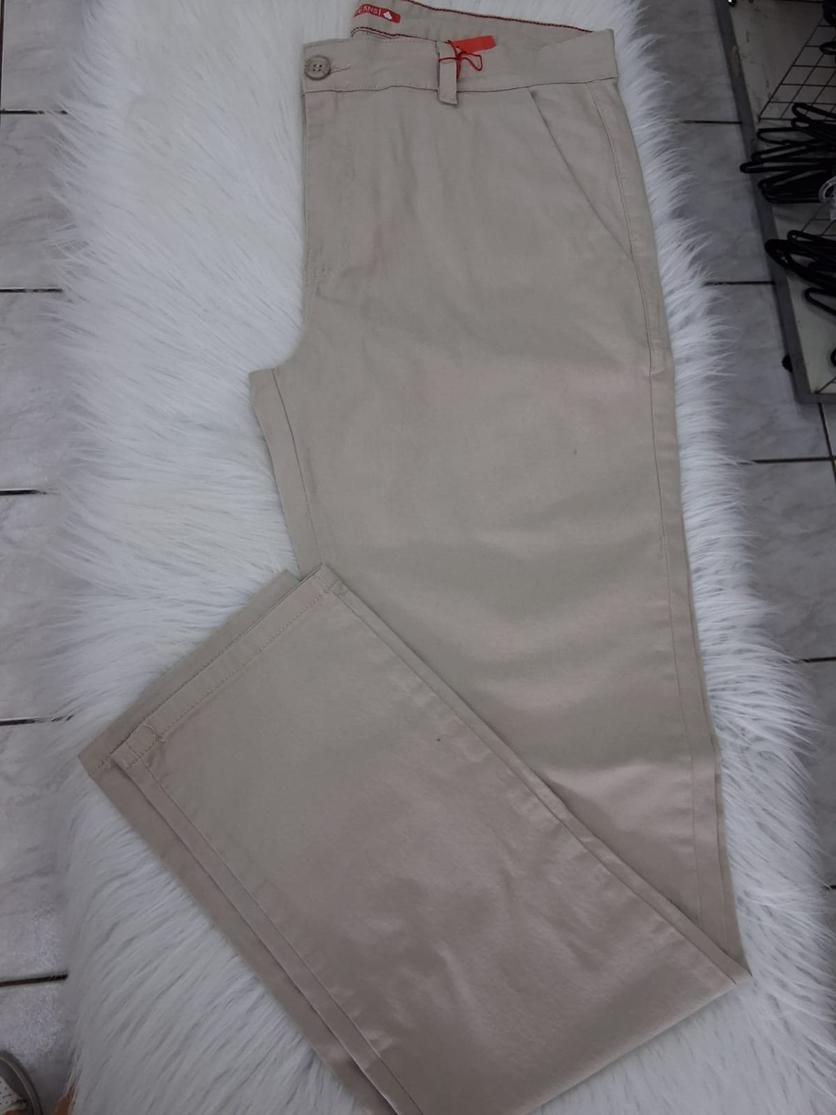 CALÇA CASUAL/ESPORTE FINO BEGE-CÁQUI - Imagem 2