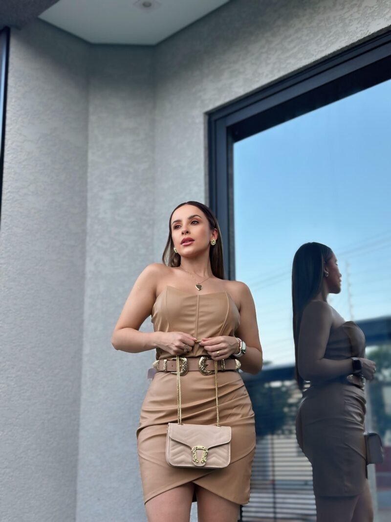 VESTIDO COURO ECO 56992