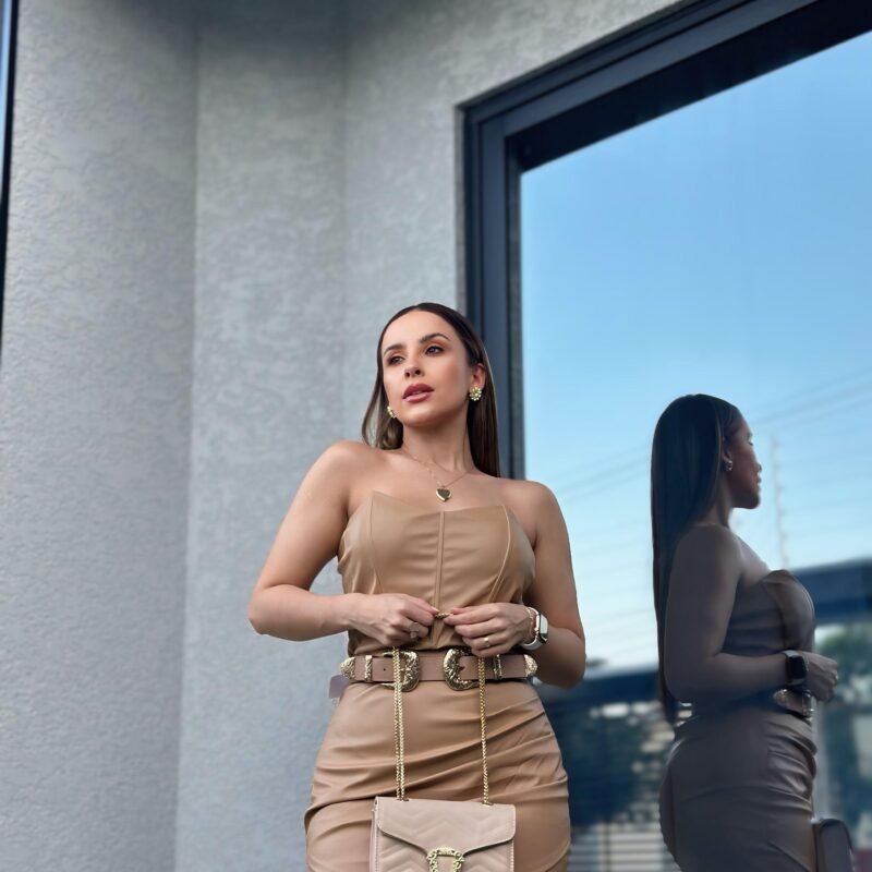 VESTIDO COURO ECO 56992