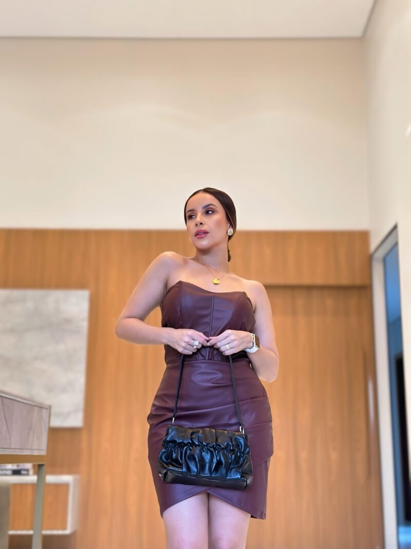 VESTIDO COURO ECO 56992