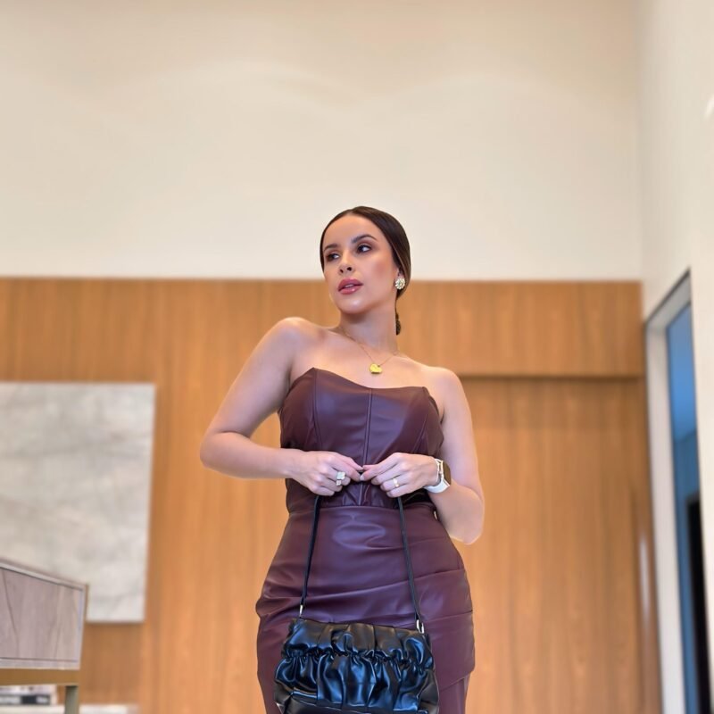 VESTIDO COURO ECO 56992