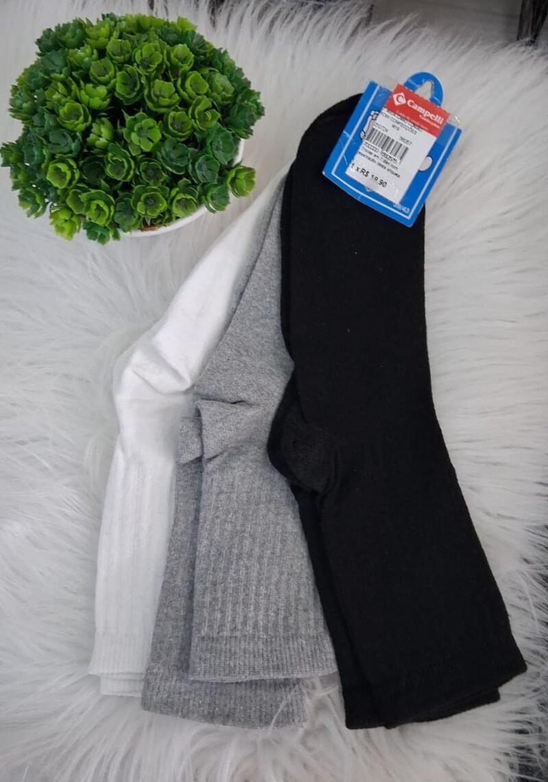 KIT MEIA CANO LONGO 56057