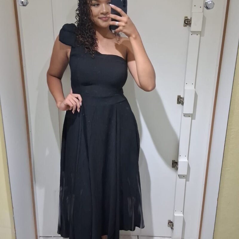 VESTIDO PRETO LONGO DIVERSAS MARCAS 56522